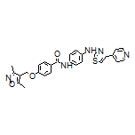 4-[(3,5-Dimethyl-4-isoxazolyl)methoxy]-N-[4-[[4-(4-pyridyl)-2-thiazolyl]amino]phenyl]benzamide