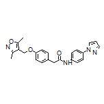 N-[4-(1-Pyrazolyl)phenyl]-2-[4-[(3,5-dimethyl-4-isoxazolyl)methoxy]phenyl]acetamide