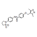 4-[(3,5-Dimethyl-4-isoxazolyl)methoxy]-N-[4-(1,1-dioxidoisothiazolidin-2-yl)phenyl]benzamide