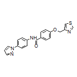 N-[4-(1-Pyrazolyl)phenyl]-4-(4-thiazolylmethoxy)benzamide