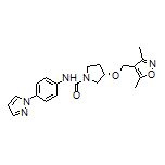 (S)-N-[4-(1-Pyrazolyl)phenyl]-3-[(3,5-dimethyl-4-isoxazolyl)methoxy]pyrrolidine-1-carboxamide