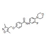 4-[(3,5-Dimethyl-4-isoxazolyl)methoxy]-N-(3-fluoro-4-morpholinophenyl)benzamide