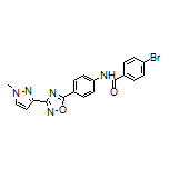 4-Bromo-N-[4-[3-(1-methyl-3-pyrazolyl)-1,2,4-oxadiazol-5-yl]phenyl]benzamide