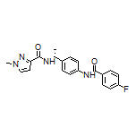 (R)-N-[1-[4-(4-Fluorobenzamido)phenyl]ethyl]-1-methyl-1H-pyrazole-3-carboxamide