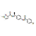 (S)-N-[1-[4-(4-Fluorobenzamido)phenyl]ethyl]-1-methyl-1H-pyrazole-3-carboxamide