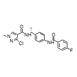 (R)-3-Chloro-N-[1-[4-(4-fluorobenzamido)phenyl]ethyl]-1-methyl-1H-pyrazole-4-carboxamide