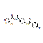 (S)-3-Chloro-N-[1-[4-(4-fluorobenzamido)phenyl]ethyl]-1-methyl-1H-pyrazole-4-carboxamide