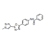 N-[4-[5-(1-Methyl-4-pyrazolyl)-1,3,4-oxadiazol-2-yl]phenyl]benzamide