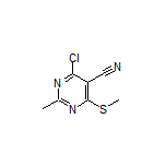 4-Chloro-2-methyl-6-(methylthio)pyrimidine-5-carbonitrile