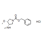 (3S,4R)-1-Cbz-4-methoxy-N-methylpyrrolidin-3-amine Hydrochloride