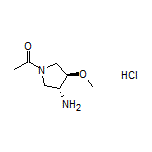 1-[(3R,4R)-3-Amino-4-methoxy-1-pyrrolidinyl]ethanone Hydrochloride