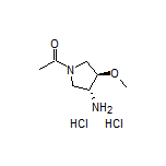 1-[(3R,4R)-3-Amino-4-methoxy-1-pyrrolidinyl]ethanone Dihydrochloride