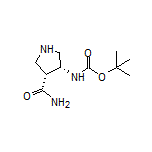 (3R,4R)-4-(Boc-amino)pyrrolidine-3-carboxamide