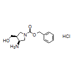 (3S,4S)-1-Cbz-3-amino-4-(hydroxymethyl)pyrrolidine Hydrochloride