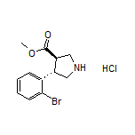 Methyl (3R,4S)-4-(2-Bromophenyl)pyrrolidine-3-carboxylate Hydrochloride