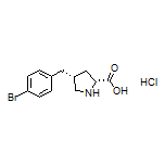 (2R,4R)-4-(4-Bromobenzyl)pyrrolidine-2-carboxylic Acid Hydrochloride