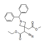 Ethyl 2-[1-Benzhydryl-3-(2-methoxy-2-oxoethyl)-3-azetidinyl]-2-cyanoacetate