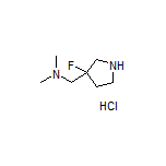 1-(3-Fluoropyrrolidin-3-yl)-N,N-dimethylmethanamine Hydrochloride