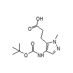 3-[4-(Boc-amino)-1-methyl-5-pyrazolyl]propanoic Acid