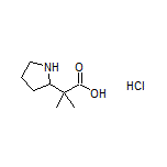 2-Methyl-2-(pyrrolidin-2-yl)propanoic Acid Hydrochloride