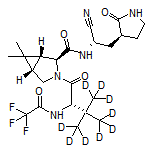 (1R,2S,5S)-N-[(S)-1-Cyano-2-[(S)-2-oxopyrrolidin-3-yl]ethyl]-3-[(S)-3,3-dimethyl-d6-2-(2,2,2-trifluoroacetamido)butanoyl-4,4,4-d3]-6,6-dimethyl-3-azabicyclo[3.1.0]hexane-2-carboxamide