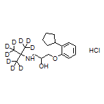 1-(tert-Butyl-d9-amino)-3-(2-cyclopentylphenoxy)-2-propanol Hydrochloride