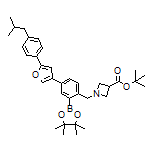 2-[[3-(tert-Butoxycarbonyl)-1-azetidinyl]methyl]-5-[5-(4-isobutylphenyl)-3-furyl]phenylboronic Acid Pinacol Ester