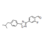 2-Fluoro-4-[5-(4-isobutylphenyl)-1,2,4-oxadiazol-3-yl]benzaldehyde