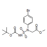 Methyl 2-[(N-Boc-sulfamoyl)(4-bromophenyl)amino]acetate