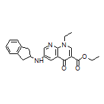 Ethyl 6-[(2,3-Dihydro-1H-indene-2-yl)amino]-1-ethyl-4-oxo-1,4-dihydro-1,8-naphthyridine-3-carboxylate