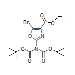 Ethyl 2-[Bis(Boc)amino]-5-bromooxazole-4-carboxylate