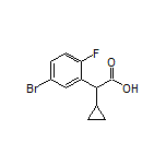 2-(5-Bromo-2-fluorophenyl)-2-cyclopropylacetic Acid