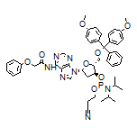 5’-O-[Bis(4-methoxyphenyl)phenylmethyl]-2’-deoxy-N-(phenoxyacetyl)adenosine 3’-[2-Cyanoethyl Diisopropylphosphoramidite]