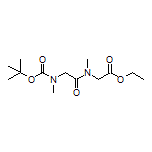 Ethyl 2-[2-[Boc(methyl)amino]-N-methylacetamido]acetate