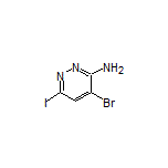 3-Amino-4-bromo-6-iodopyridazine