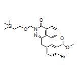 Methyl 2-Bromo-5-[[4-oxo-3-[[2-(trimethylsilyl)ethoxy]methyl]-3,4-dihydro-1-phthalazinyl]methyl]benzoate