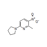 2-Methyl-3-nitro-6-(1-pyrrolidinyl)pyridine