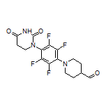 1-[4-(2,4-Dioxotetrahydropyrimidin-1(2H)-yl)-2,3,5,6-tetrafluorophenyl]piperidine-4-carbaldehyde