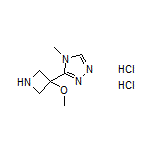 3-(3-Methoxy-3-azetidinyl)-4-methyl-4H-1,2,4-triazole Dihydrochloride