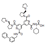 (S)-2-[2’-[([1,1’-Biphenyl]-3-ylmethyl)carbamoyl]-6,6’-bis[(S)-2-(pyrrolidin-1-ylmethyl)pyrrolidine-1-carbonyl]-[4,4’-bipyridine]-2-carboxamido]-2-cyclohexylacetic Acid