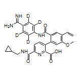 3-[2-[(4-Carbamimidoylphenyl-2,3,5,6-d4)carbamoyl]-5-methoxy-4-vinylphenyl]-6-[(cyclopropylmethyl)carbamoyl]picolinic Acid