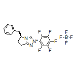 (S)-5-Benzyl-2-(perfluorophenyl)-6,7-dihydro-5H-pyrrolo[2,1-c][1,2,4]triazol-2-ium Tetrafluoroborate