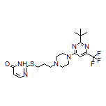 2-[[3-[4-[2-(tert-Butyl)-6-(trifluoromethyl)-4-pyrimidinyl]-1-piperazinyl]propyl]thio]pyrimidin-4(3H)-one