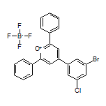 4-(3-Bromo-5-chlorophenyl)-2,6-diphenylpyrylium Tetrafluoroborate