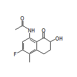 N-(3-Fluoro-7-hydroxy-4-methyl-8-oxo-5,6,7,8-tetrahydronaphthalen-1-yl)acetamide