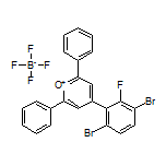 4-(3,6-Dibromo-2-fluorophenyl)-2,6-diphenylpyrylium Tetrafluoroborate