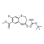 Methyl (R)-3-(Boc-amino)-8-fluoro-4-oxo-2,3,4,5-tetrahydrobenzo[b][1,4]thiazepine-7-carboxylate