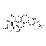 (R)-3-(Boc-amino)-8-fluoro-4-oxo-5-[4-(trifluoromethoxy)benzyl]-2,3,4,5-tetrahydrobenzo[b][1,4]thiazepine-7-carboxylic Acid