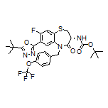 (R)-3-(Boc-amino)-7-[5-(tert-butyl)-1,3,4-oxadiazol-2-yl]-8-fluoro-5-[4-(trifluoromethoxy)benzyl]-2,3-dihydrobenzo[b][1,4]thiazepin-4(5H)-one