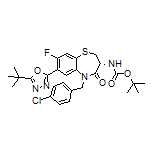 (R)-3-(Boc-amino)-7-[5-(tert-butyl)-1,3,4-oxadiazol-2-yl]-5-(4-chlorobenzyl)-8-fluoro-2,3-dihydrobenzo[b][1,4]thiazepin-4(5H)-one